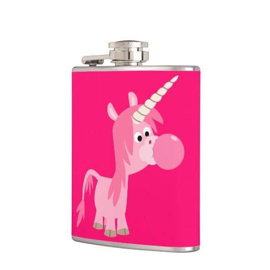 Cute Cartoon Bubble Gum Unicorn Hip Flask Heupfles (Links)