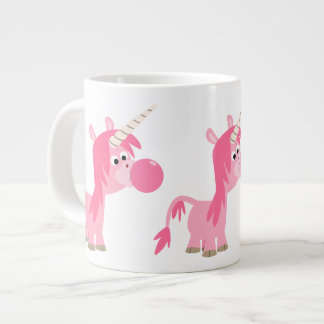 Cute Cartoon Bubble Gum Unicorn Jumbo Mok