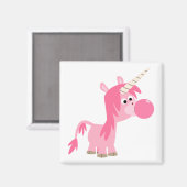 Cute Cartoon Bubble Gum Unicorn Magnet (Voorkant / Achterkant)