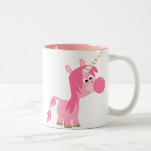 Cute Cartoon Bubble Gum Unicorn Mok