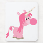 Cute Cartoon Bubble Gum Unicorn Mousepad Muismat (Voorkant)