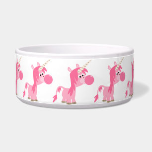 Cute Cartoon Bubble Gum Unicorn Pet Bowl Voerbakje