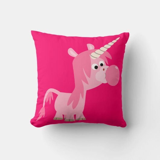 Cute Cartoon Bubble Gum Unicorn Pillow Kussen (Voorkant)
