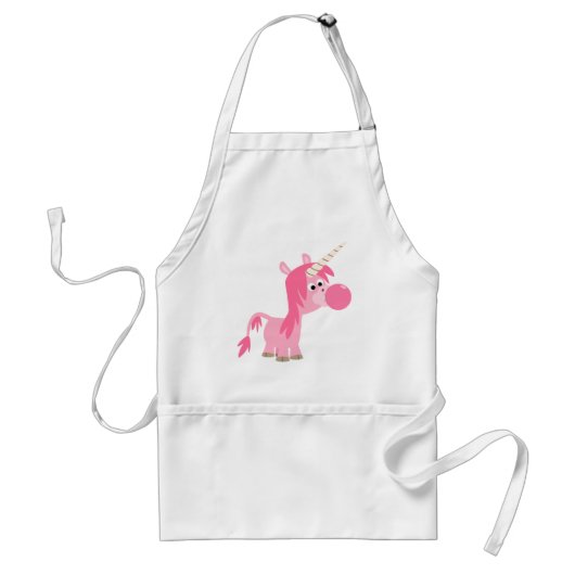 Cute Cartoon Bubble Gum Unicorn Schort (Voorkant)