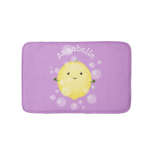 Cute cartoon bubbles afbeelding badmat