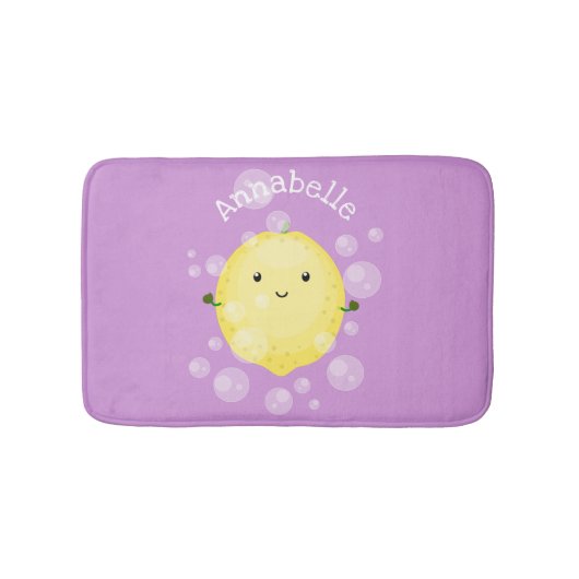 Cute cartoon bubbles afbeelding badmat (Voorkant)