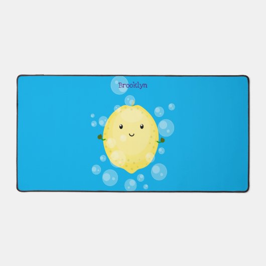Cute cartoon bubbles afbeelding bureaumat (Voorkant)