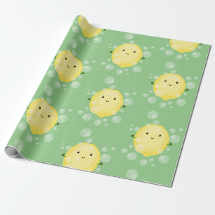 Cute cartoon bubbles afbeelding cadeaupapier