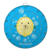 Cute cartoon bubbles afbeelding dartbord (Voorkant)