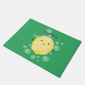 Cute cartoon bubbles afbeelding deurmat (Schuin)