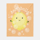 Cute cartoon bubbles afbeelding fleece deken (Voorkant)