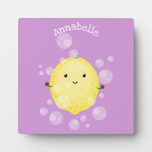 Cute cartoon bubbles afbeelding fotoplaat (Voorkant)