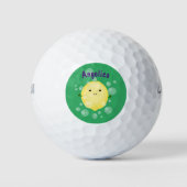 Cute cartoon bubbles afbeelding golfballen (Voorkant)