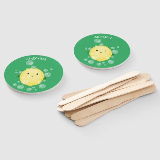 Cute cartoon bubbles afbeelding handwaaier (Niet-gemonteerd)