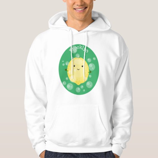 Cute cartoon bubbles afbeelding hoodie (Voorkant)