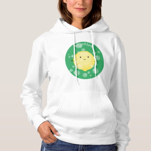 Cute cartoon bubbles afbeelding hoodie (Voorkant)