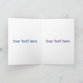 Cute cartoon bubbles afbeelding kaart (Binnen)