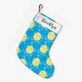 Cute cartoon bubbles afbeelding kleine kerstsok (Voorkant (Hangend))