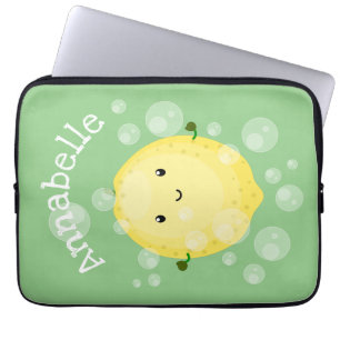 Cute cartoon bubbles afbeelding laptop sleeve