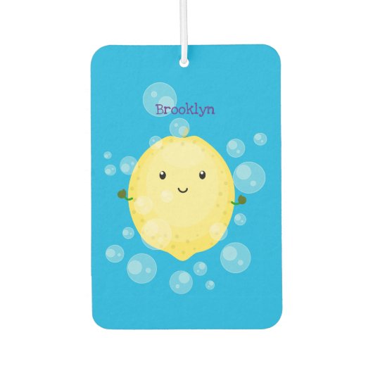 Cute cartoon bubbles afbeelding luchtverfrisser (Voorkant)