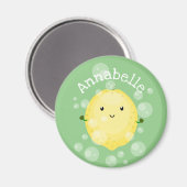 Cute cartoon bubbles afbeelding magneet (Voorkant / Achterkant)