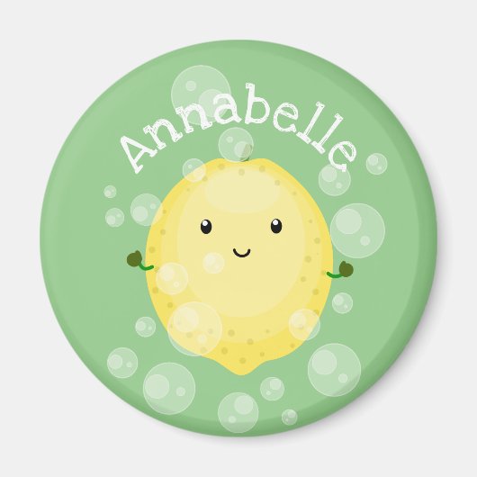 Cute cartoon bubbles afbeelding magneet (Voorkant)