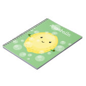 Cute cartoon bubbles afbeelding notitieboek (Linkerzijde)