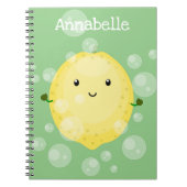 Cute cartoon bubbles afbeelding notitieboek (Voorkant)