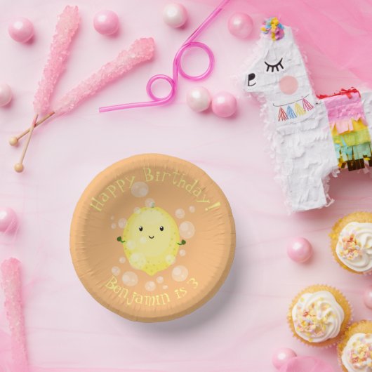 Cute cartoon bubbles afbeelding papieren kommen (Feest)