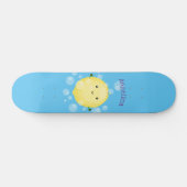 Cute cartoon bubbles afbeelding persoonlijk skateboard (Horizontaal)