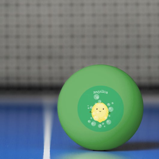 Cute cartoon bubbles afbeelding pingpongbal (Net)