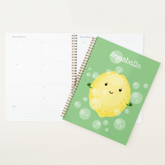 Cute cartoon bubbles afbeelding planner (Display)