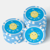 Cute cartoon bubbles afbeelding poker chips (Opstapeling)