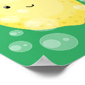 Cute cartoon bubbles afbeelding poster (Hoek)