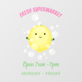 Cute cartoon bubbles afbeelding raamsticker (Vel)