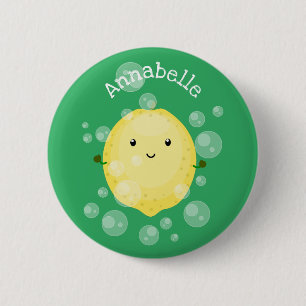 Cute cartoon bubbles afbeelding ronde button 5,7 cm