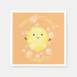 Cute cartoon bubbles afbeelding servet
