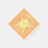 Cute cartoon bubbles afbeelding servet (Hoek)