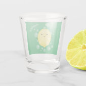 Cute cartoon bubbles afbeelding shot glas (Achterkant)