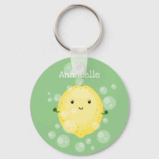 Cute cartoon bubbles afbeelding sleutelhanger (Voorkant)