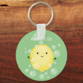 Cute cartoon bubbles afbeelding sleutelhanger (Voorkant)