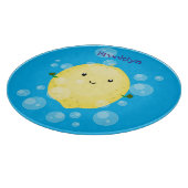 Cute cartoon bubbles afbeelding snijplank (Hoek)