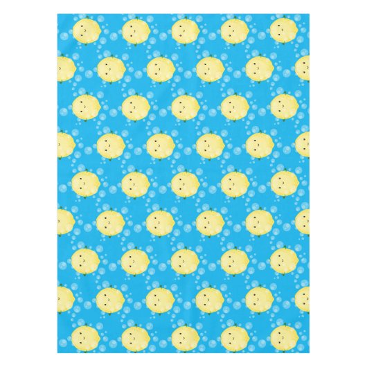 Cute cartoon bubbles afbeelding tafelkleed (Voorkant)