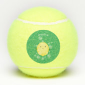 Cute cartoon bubbles afbeelding tennisballen (Achterkant)