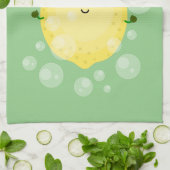 Cute cartoon bubbles afbeelding theedoek (Gevouwen)