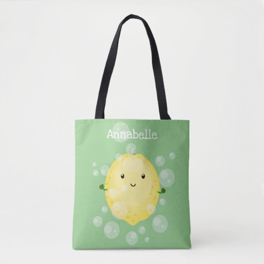 Cute cartoon bubbles afbeelding tote bag (Voorkant)