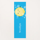 Cute cartoon bubbles afbeelding yogamat (Voorkant)