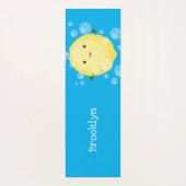 Cute cartoon bubbles afbeelding yogamat (Achterkant)