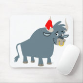 Cute Cartoon Bull mousepad Muismat (Met muis)