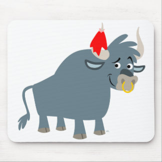 Cute Cartoon Bull mousepad Muismat